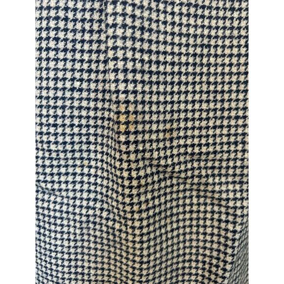 Vintage Miss Pendleton Navy Tan Houndstooth Pencil Skirt Blazer Suit Set sz 10 - Picture 13 of 16